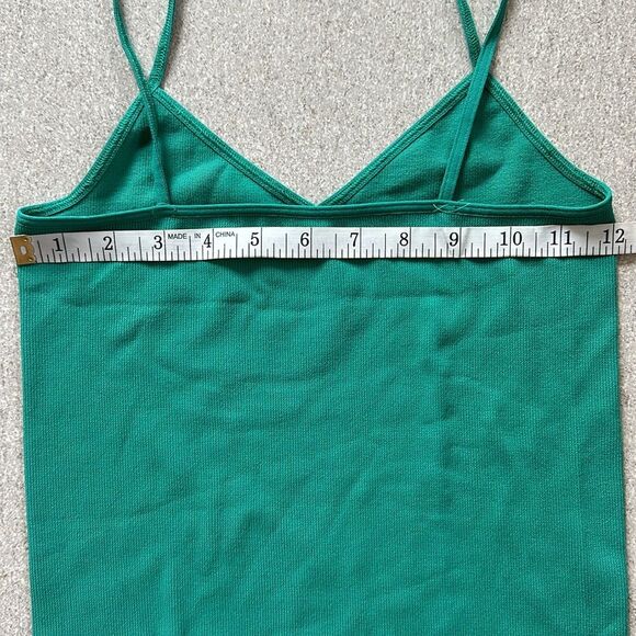 NWOT Free People Intimately Soft Stretchy V-neck Cami Tank Top in Green XS/S - Picture 7 of 10